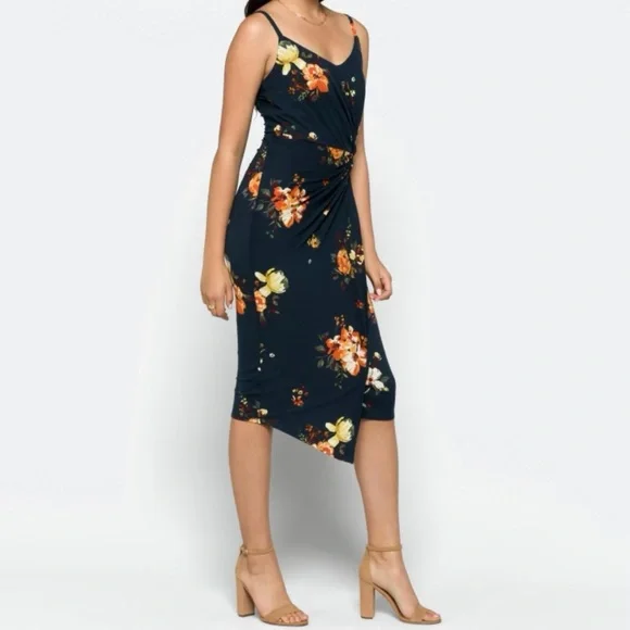 green emerald velvet dress Britton Midi Dress